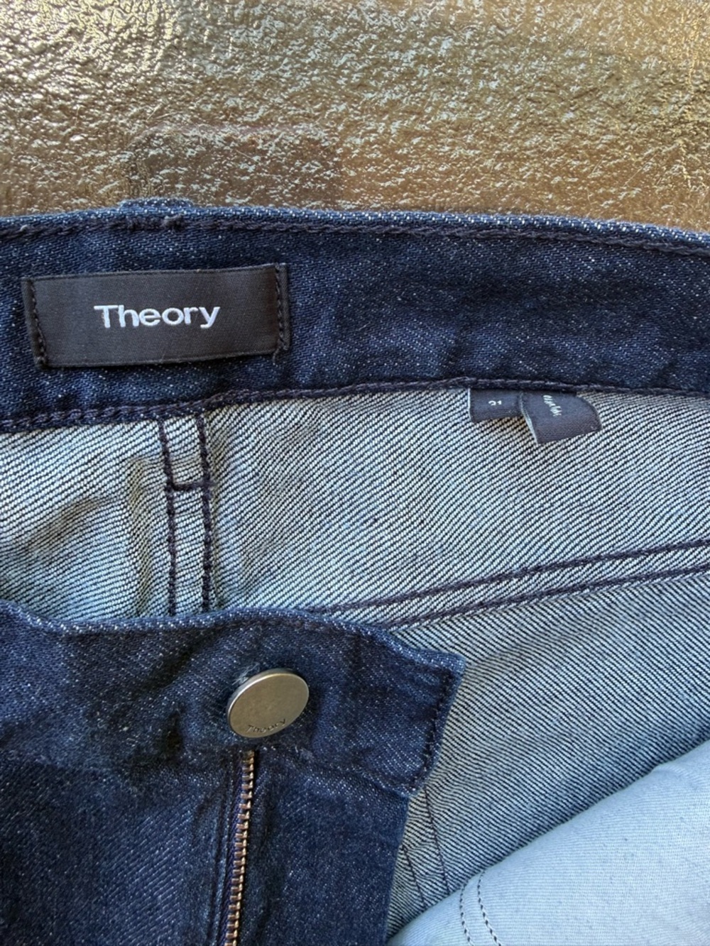 Theory Men’s Skinny Jeans in Dark Blue Denim - Picture 4 of 11